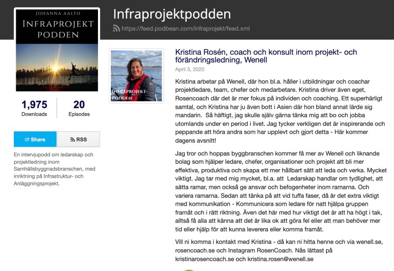 Infraprojektpodden intervju